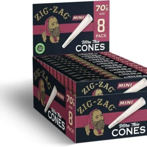 Zig Zag Mini 70's 8 Pack Cones
